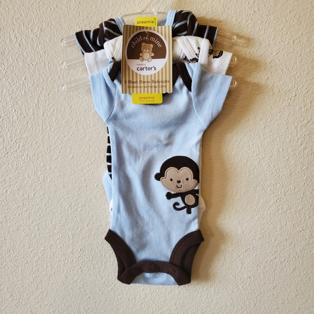 Carter's Preemie Onsies Pack of 3